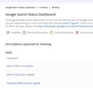 עדכון גוגל מרץ 26 March 2026 core update 27 Mar 2026 Information March 2026 spam update