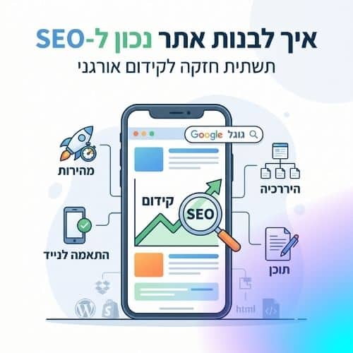 איך לבנות אתר בצורה נכונה עבור קידום SEO?