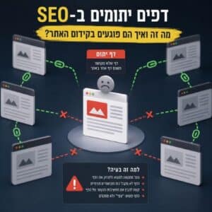 דף יתום ב-SEO – עמוד ללא קישורים פנימיים שמנותק משאר האתר ועלול לפגוע בקידום האורגני